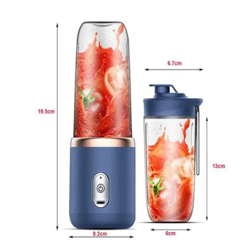 Portable Wireless Juicer With Stainless Steel Blade